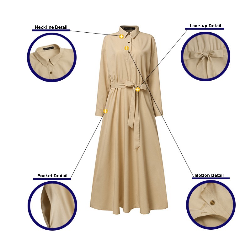 ZANZEA Đầm Maxi Tay Ngắn Thời Trang Cho Nữ | BigBuy360 - bigbuy360.vn