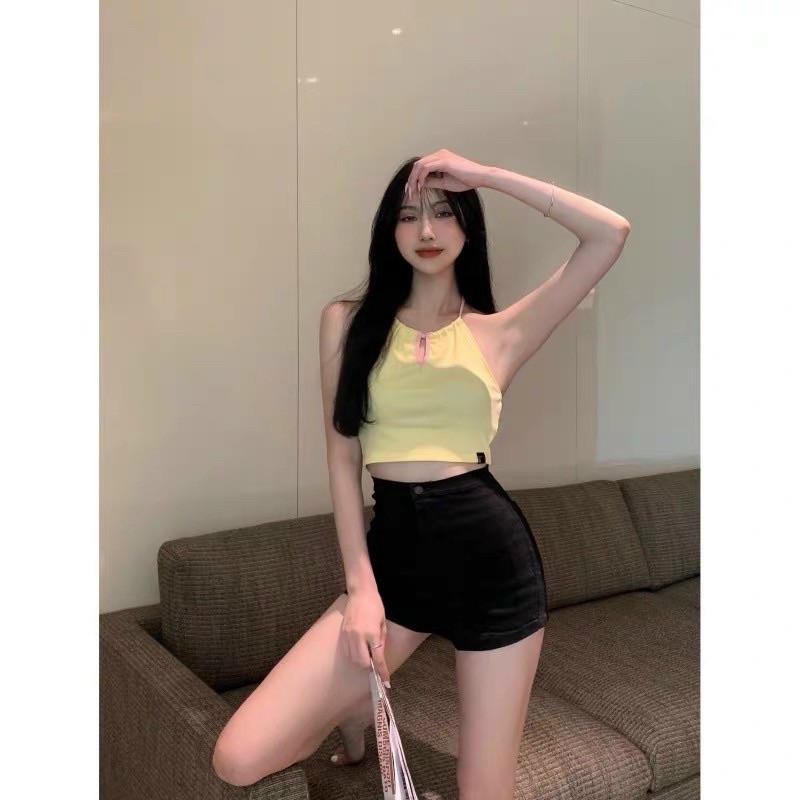 [HOT RẺ NHẤT]  ÁO YẾM, PHỐI MÀU KHOÉT GIỌT NƯỚC NHIỀU MÀU HOT TRẮNG,ĐEN,HỒNG,TÍM ĐÁNG YÊU, COOL MÙA HÈ Chizi Shop