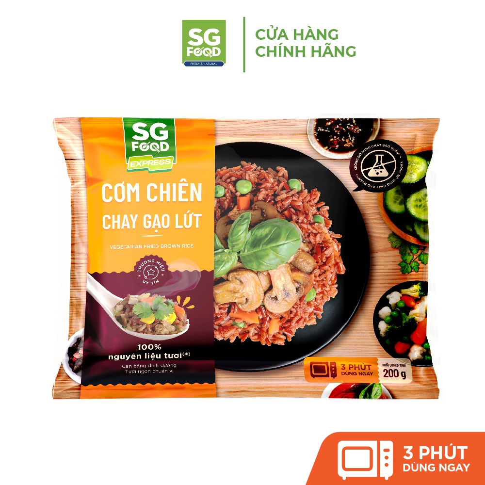 Cơm chiên chay gạo lứt bổ dưỡng SGFood 200g