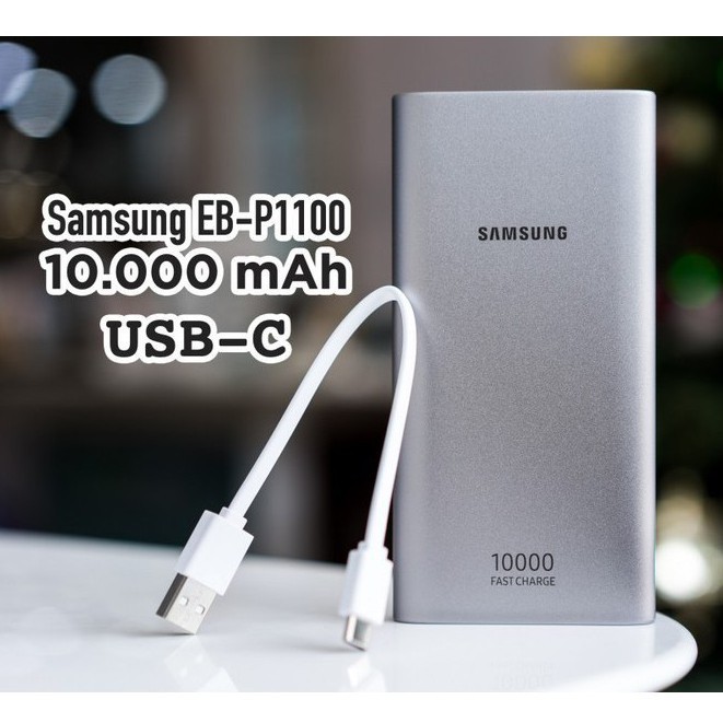 [CHÍNH HÃNG] Sạc Dự Phòng Samsung 10000mAh - Pin Dự Phòng Samsug - Đầu Ra 2 Cổng Sạc USB, Bảo Hành Lỗi 1 Đổi 1