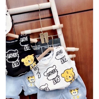 BỘ ba lỗ hổ jean cho bé chất mềm mịn mát siêu yêu