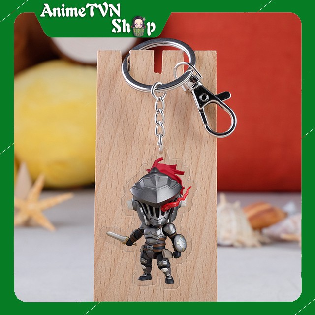 Móc khoá Mica dây xịn anime Goblin Slayer - Nhựa Cứng Acrylic In 2 mặt sắc nét ( ảnh thật )