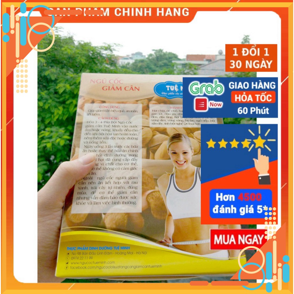 [SP Chính Hãng] Bột ngũ cốc giảm cân Tuệ Minh Hảo Hạng 20 loại hạt (hộp 1kg)