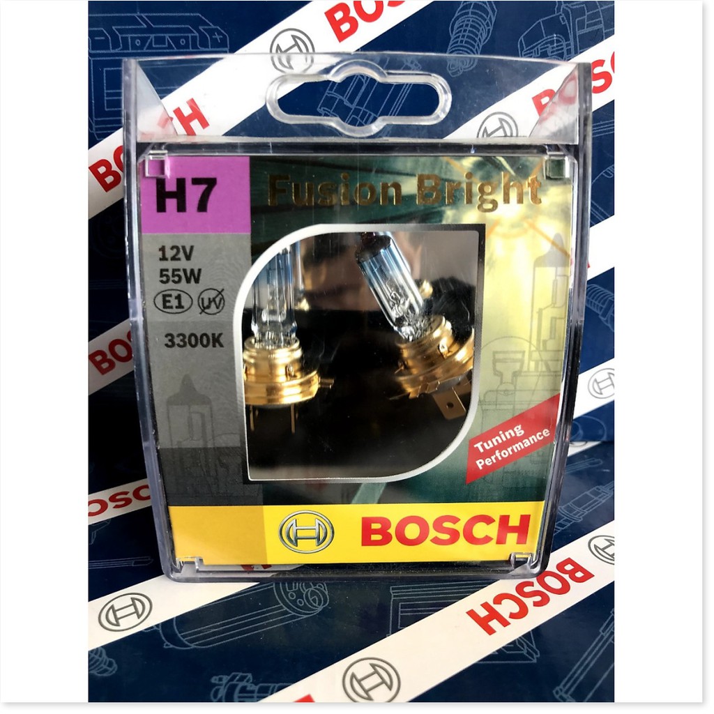 Bóng đèn Bosch H7 12V 55W Fusion bright  Hộp 2 bóng đèn sương mù , đèn cốt , đèn pha