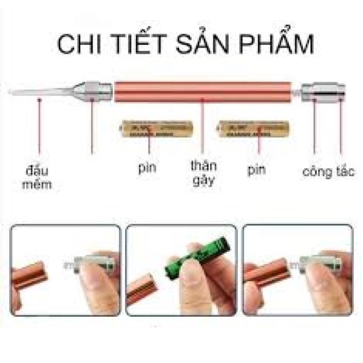 (Hàng loại 1) BỘ LẤY RÁY TAI CÓ ĐÈN cao cấp soi tai trẻ em an toàn dễ dàng không gây đau rát tai cho bé