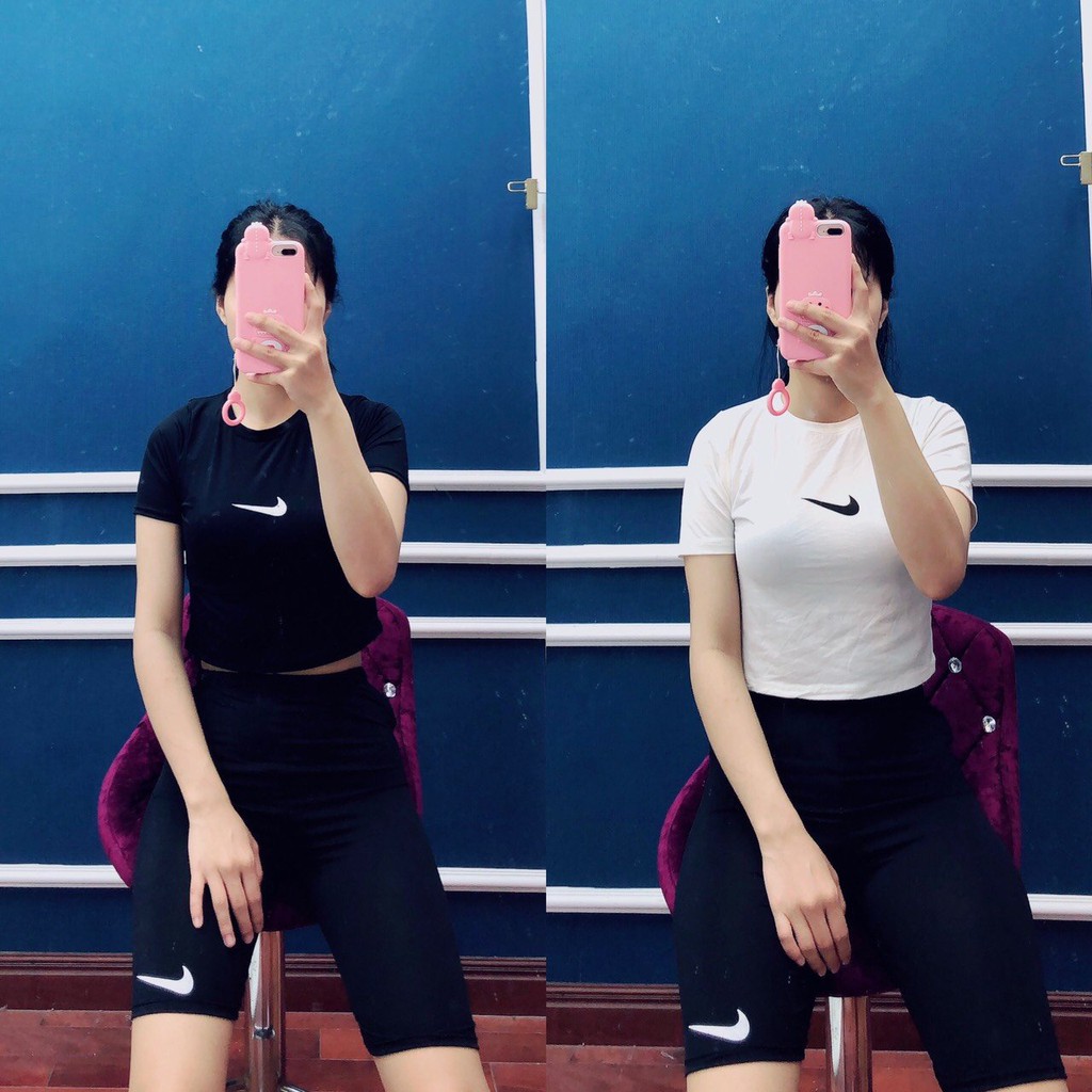 Bộ quần lửng và áo crt nike body quyến rũ