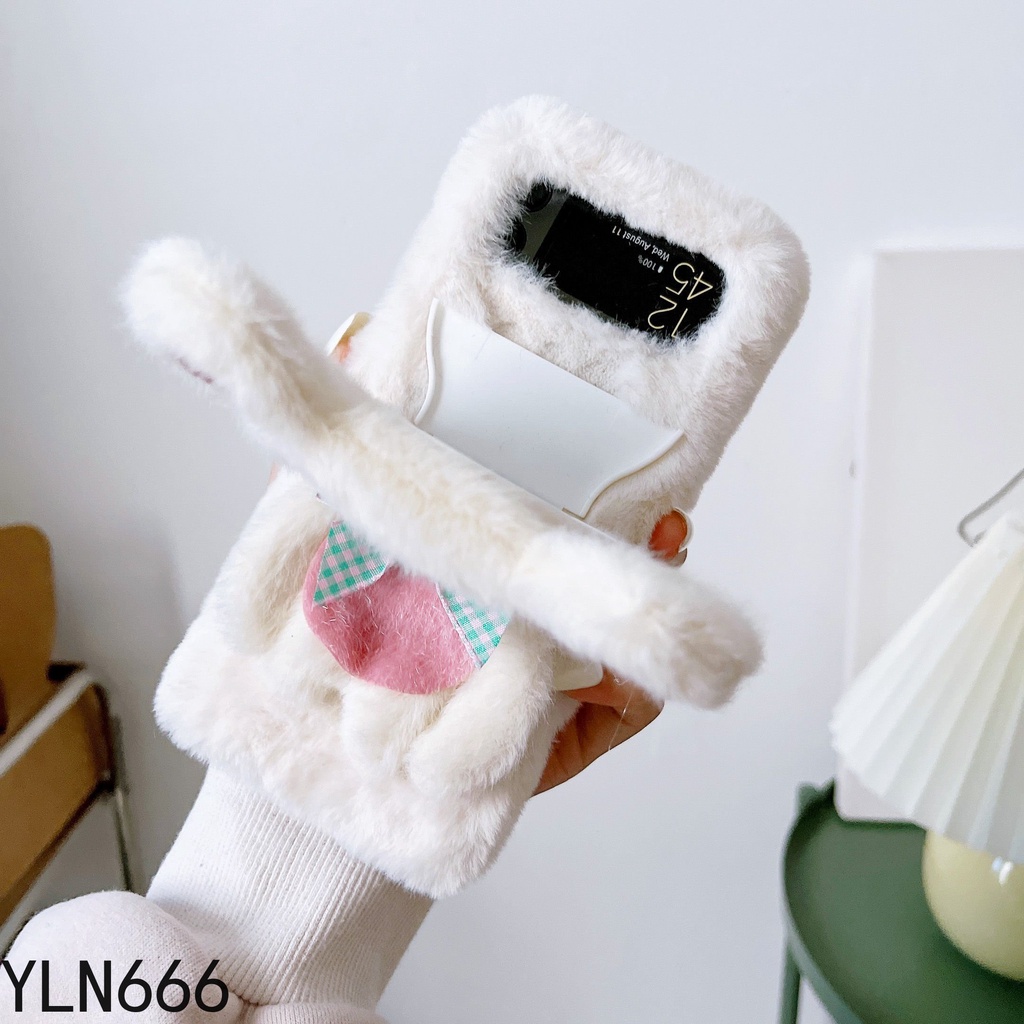 Ốp Điện Thoại Lông Nhung 3D Thời Trang Cho Samsung Galaxy Z Flip 3 5G Galaxy Z Flip 4 3 2 1 Z Flip4