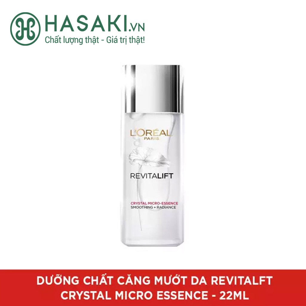 Dưỡng Chất Căng Mướt Da L'Oreal Revitalift Crystal Micro Essence 22ml