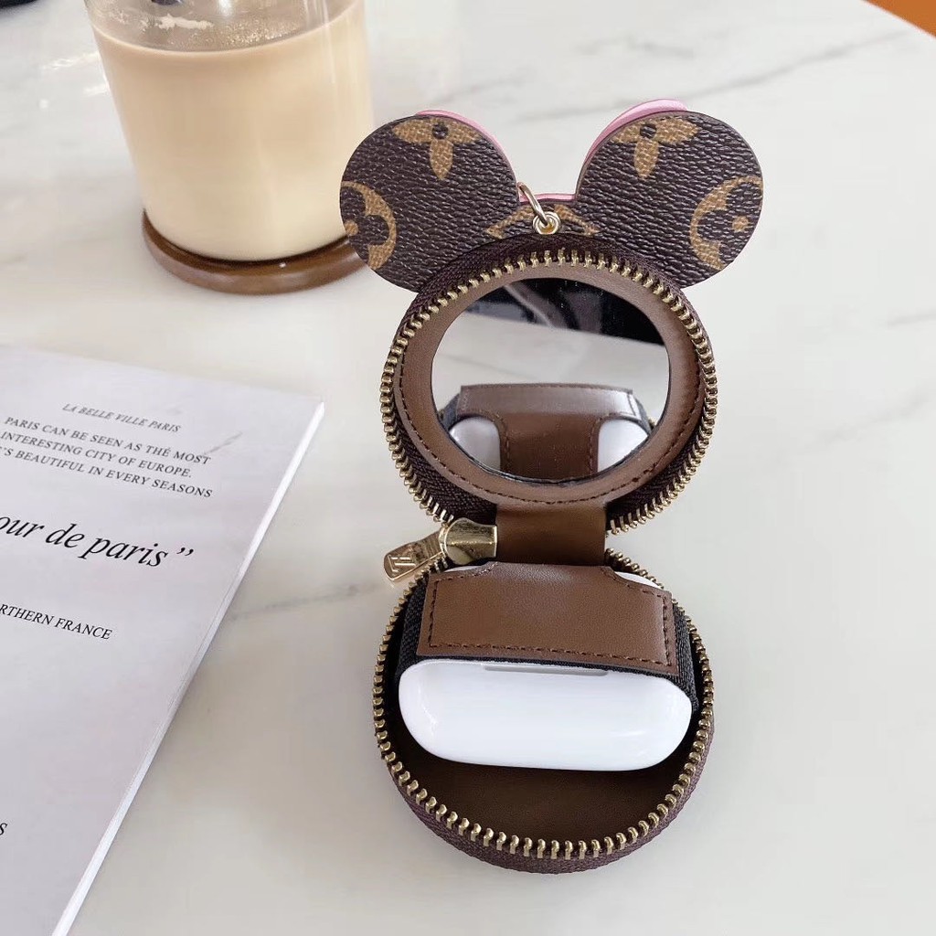 Lv Vỏ Bảo Vệ Hộp Sạc Tai Nghe Airpods Hình Chuột Mickey Xinh Xắn