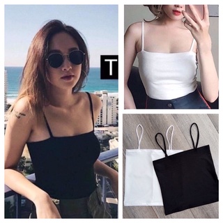 Áo hai dây bún chất cotton bozip 2 màu siêu xinh, áo 2 dây basic nữ đẹp dáng ôm