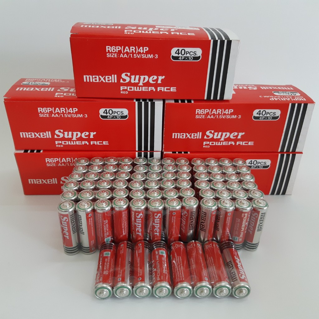 Set 4 Viên Pin Tiểu Super Maxell AA 1.5V