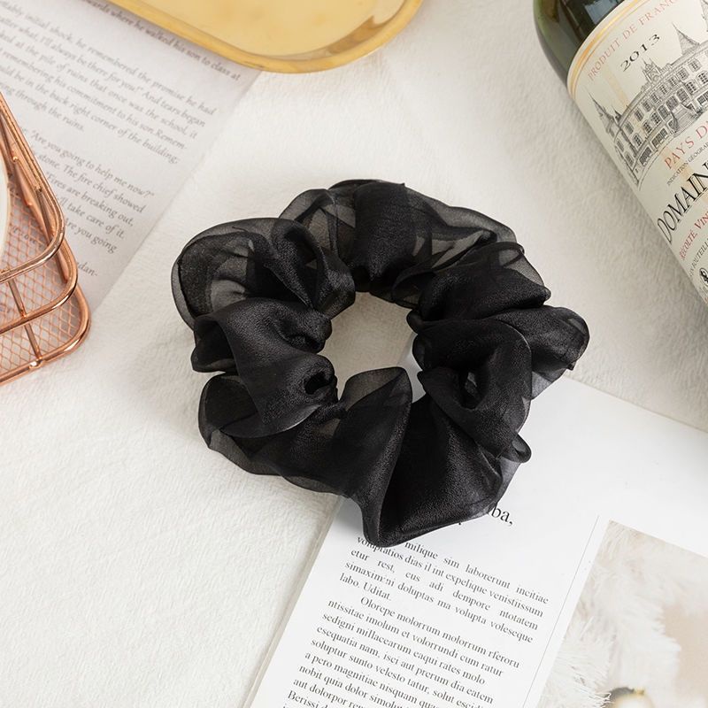 Dây Buộc Tóc Vải Organza Cỡ Lớn Xinh Xắn