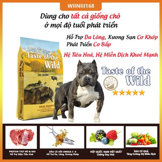 Thức Ăn Cho Chó Bully Taste Of The Wild Bao 2kg - High Praire Bò Rừng & Nai Nướng, Trái Cây, Rau Củ