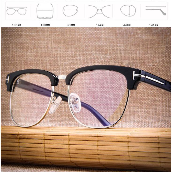 Clear Glasses Vintage Frames Men  1 pcs Optical Square