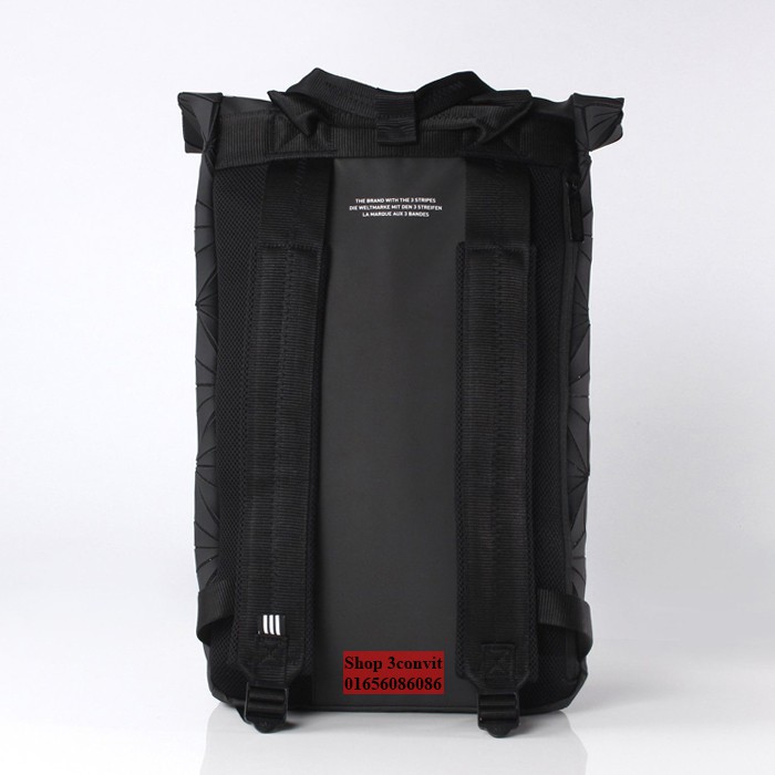 Balo thời trang 3D Roll Top Black