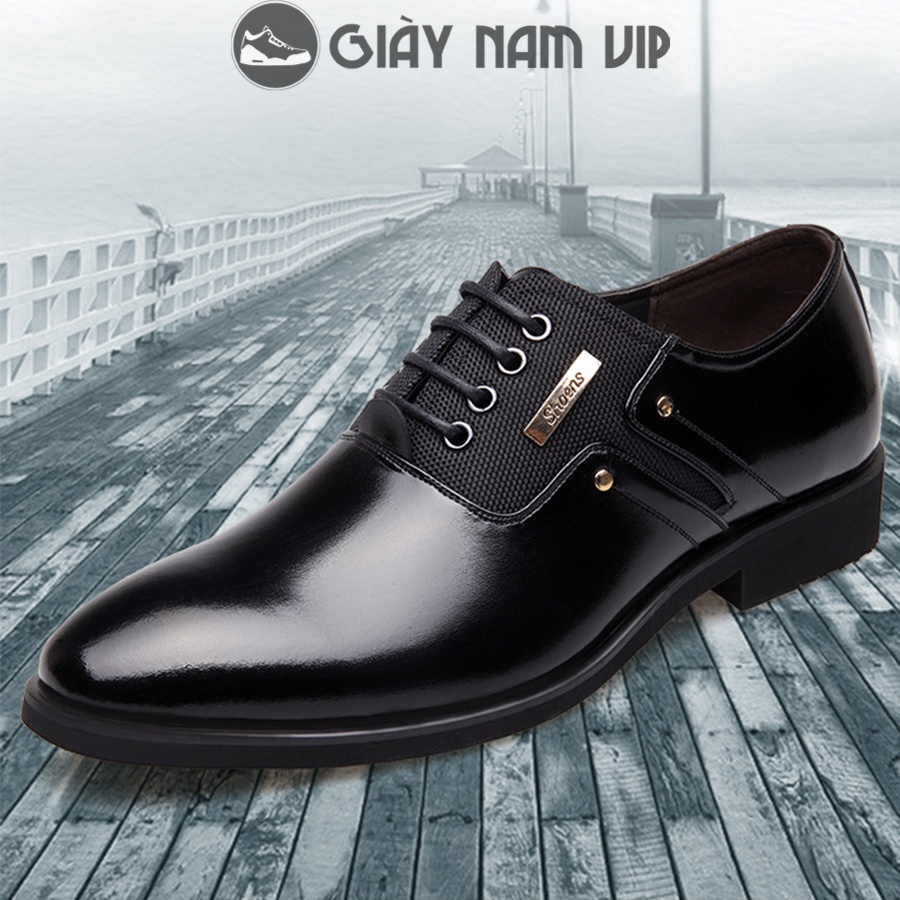 Giày Nam Cao Cấp Da Bò Thật Công Sở Đẹp GIAYNAMVIP Giày Tây Nam Buộc Dây Hàn Quốc GD87