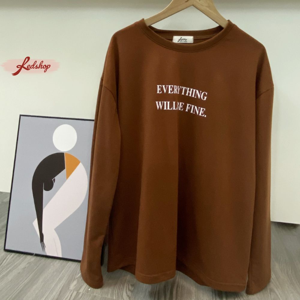 Áo thun nữ dài tay thu đông Phong cách Hàn Quốc Red Shop 28112