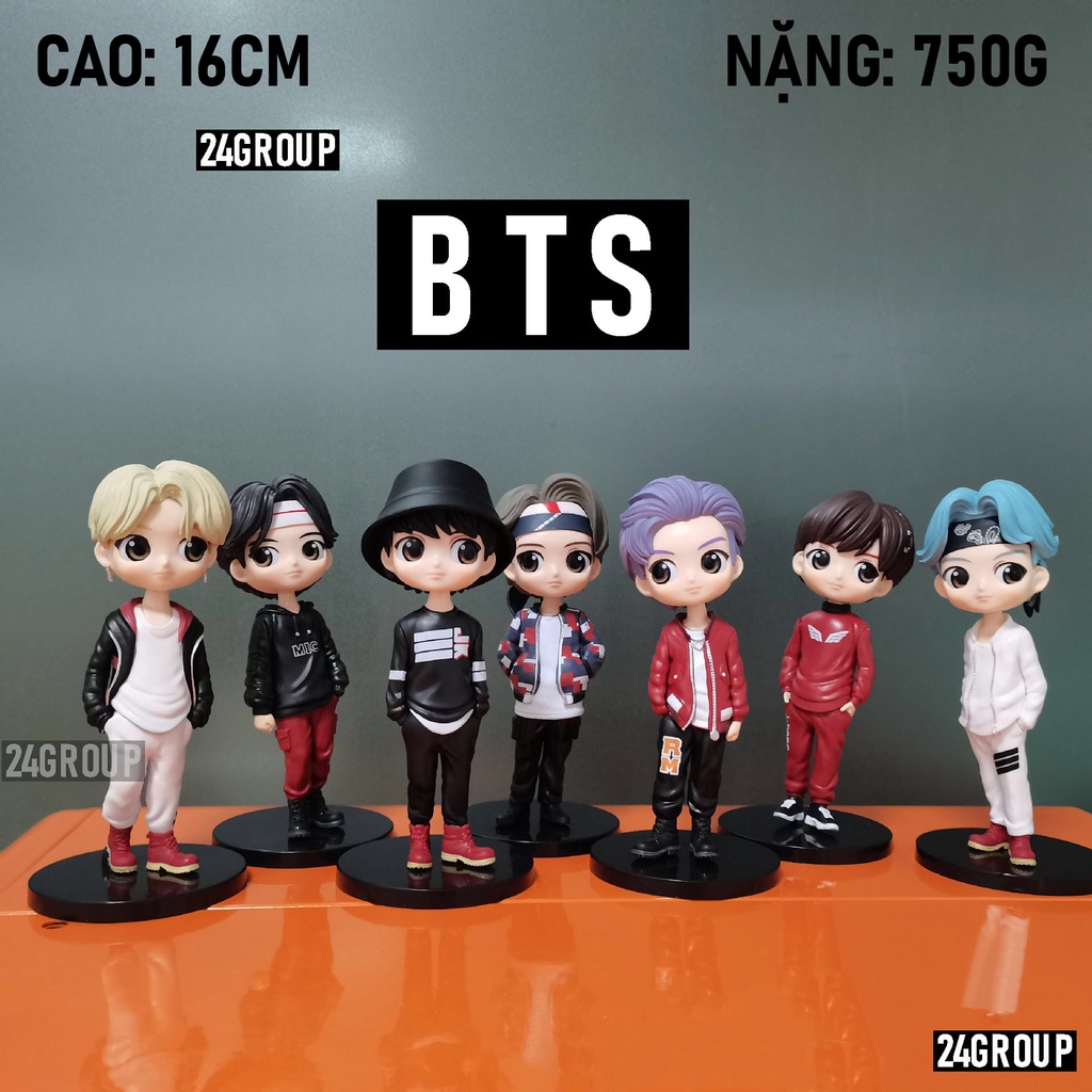 Bộ sưu tập búp bê thần Tượng figure Mô hình các thành viên nhóm nhạc KPOP BTS Bangtan boys Jin Suga J-Hope RM Jimin V