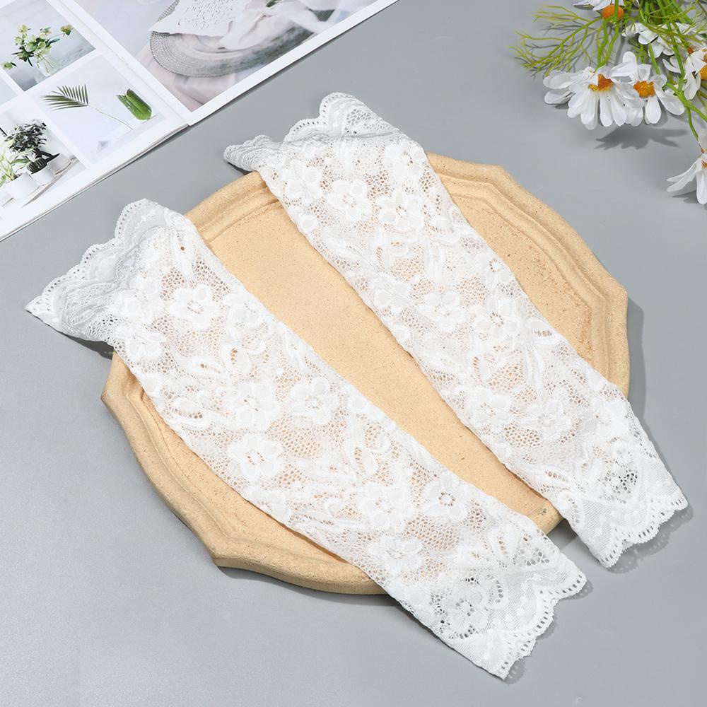 MUVAKO Đôi Găng Cánh Tay Chống Nắng Phối Ren Thời Trang Mùa Hè Cho Nữ