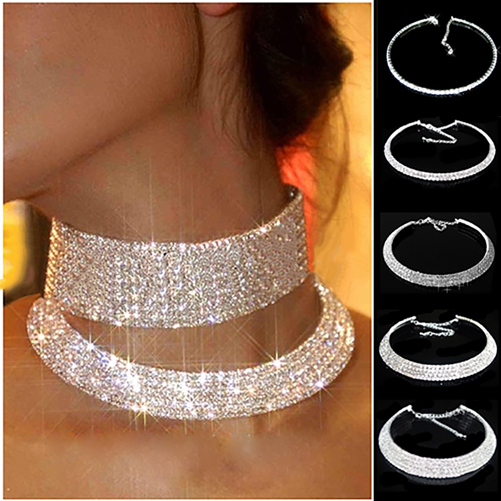 Vòng Cổ Choker Đính Đá Thời Trang Cho Nữ
