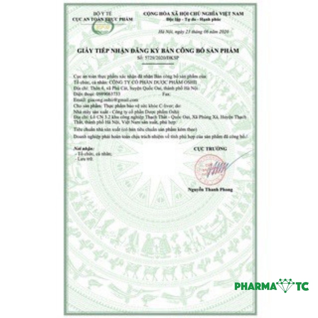 C-Liver, Viên uống thải độc gan, tăng chức năng gan với Cà gai leo, Glutathione - Hộp 60 viên - PharmaOTC