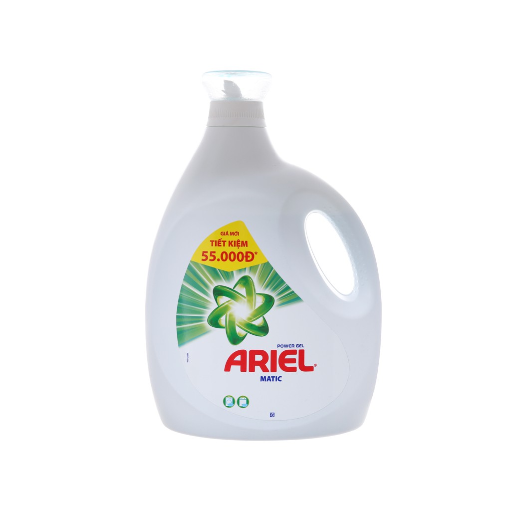 Nước giặt Ariel Matic sạch nhanh chai 3.64 lít