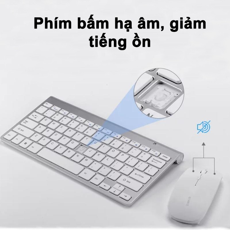 [CẮM CHIP USB] Bàn Phím và Chuột Không Dây Chống Thấm Nước 2.4G dùng cho laptop, máy tính pc - BẢO HÀNH 6 THÁNG | WebRaoVat - webraovat.net.vn