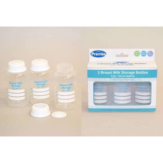 Bộ 3 bình trữ sữa kèm núm Premia Thái Lan