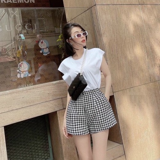 Áo thun vai hến, Áo kiểu cổ tròn vải cotton giãn AT1119 - NhiNhi Shop | BigBuy360 - bigbuy360.vn