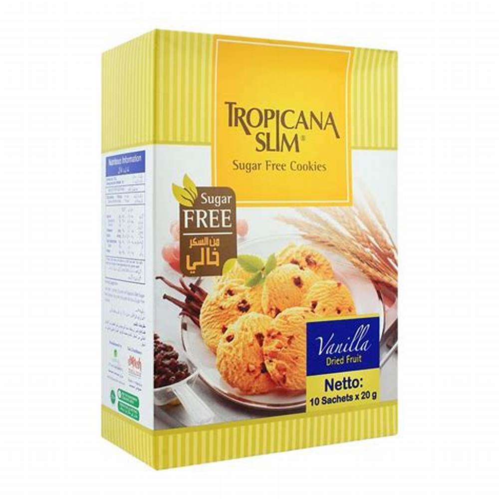 Combo 2 hộp bánh quy ăn Kiêng Tropicana Slim Vanilla 200g (10 x 20g) - Thích hợp cho người ĂN KIÊNG, TIỂU ĐƯỜNG