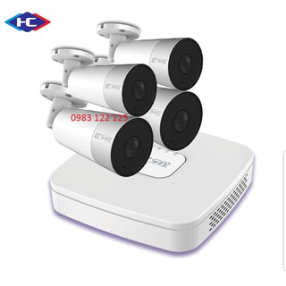 Camera BỘ KÍT 4 CAMERA IP POE DAHUA  TF1P có MIC
