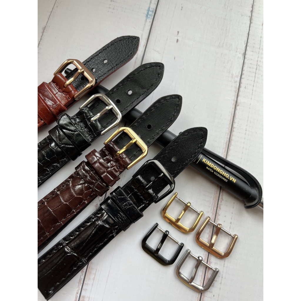 Khóa Đồng Hồ - Khoá Dây Da Thay Thế Cho Đồng Hồ Đeo Tay Full Màu Bản Mỏng