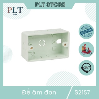 Đế âm đơn chống cháy dùng cho mặt chữ nhật SINO S2157
