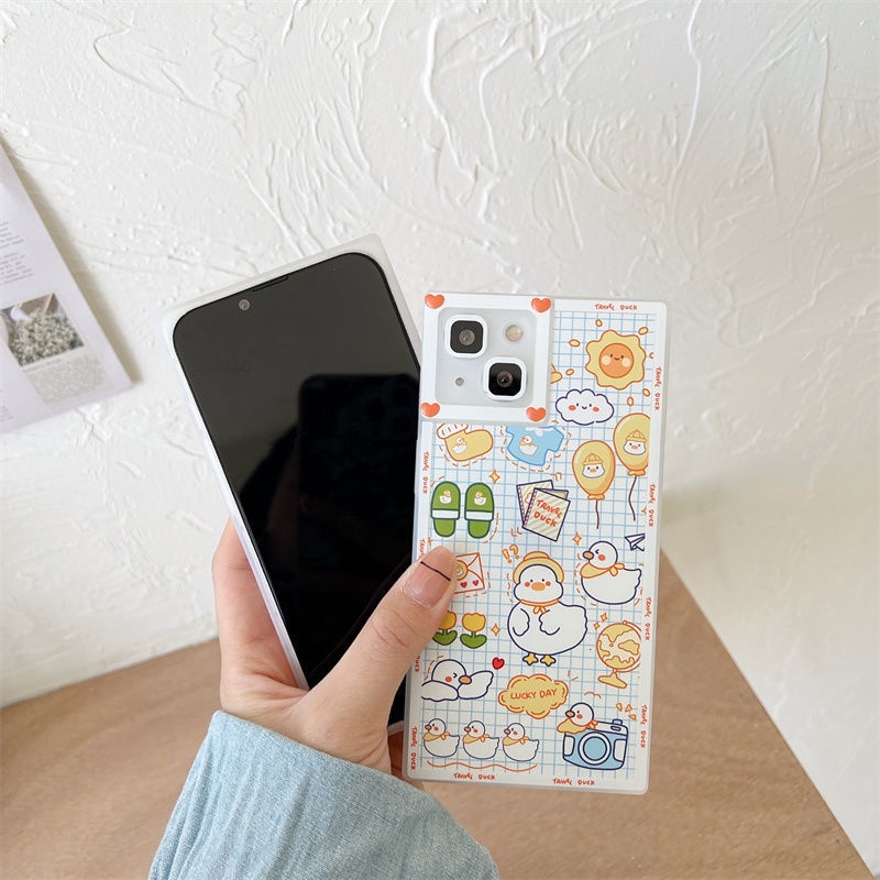 Ốp Điện Thoại In Hình Vịt Con Cho IPhone 12 13 11 Pro Max X Xs Max Xr 7 8 Plus