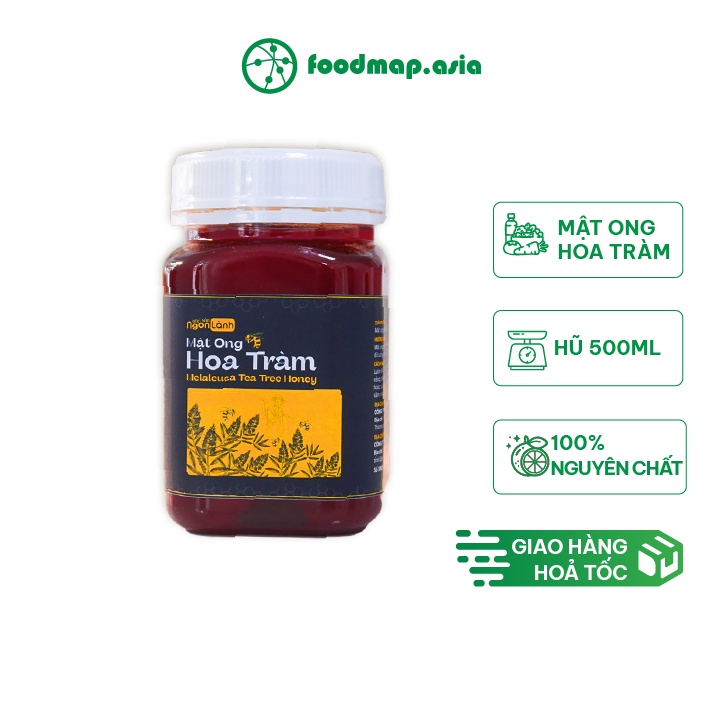 Mật Ong Nguyên Chất Hoa Tràm - Hũ 500ml - Đặc Sản Ngon Lành