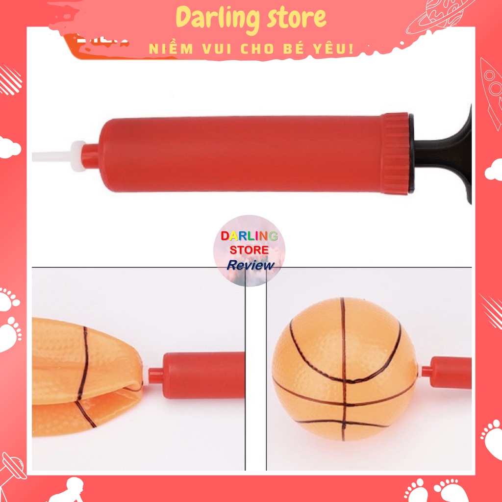 Bóng Rổ Treo Tường Mini, Trò chơi ném bóng rổ phát triển chiều cao tăng khả năng vận động cho trẻ Darling Store