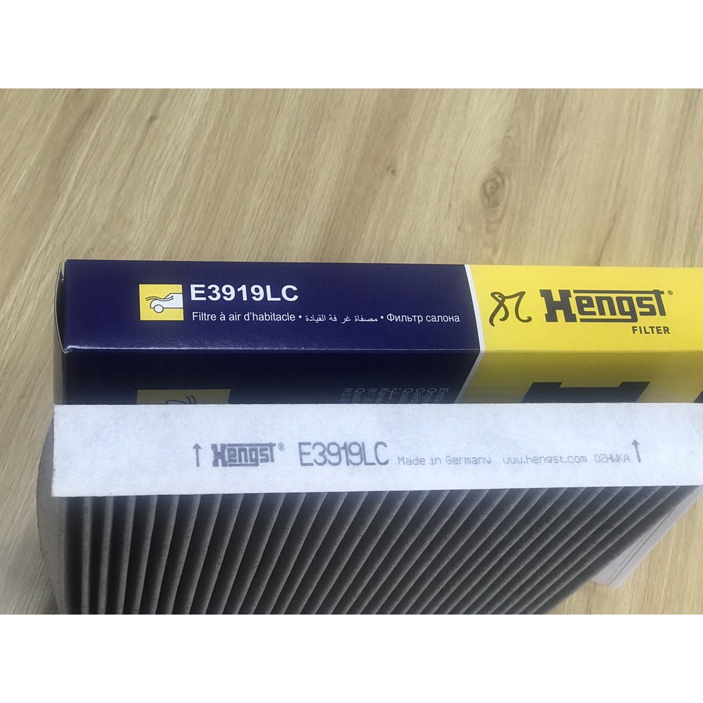 Lọc điều hòa cacbon Hengst E3919LC dùng cho xe Audi, Santafe đời mới 2019-2020