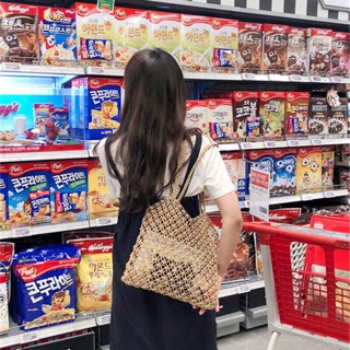 Túi cói đi biển dạng lưới