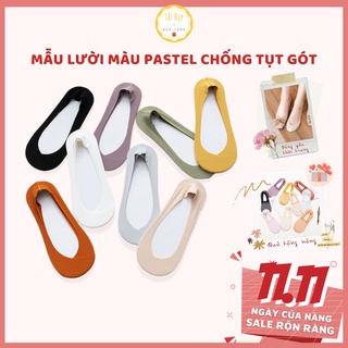 Tất vớ lười nữ chống tụt BARBIE 8 màu pastel cute Hàn Quốc đi giày lười