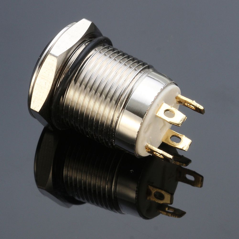 Công Tắc Nút Nhấn 4 Pin 12V 12mm Chống Nước