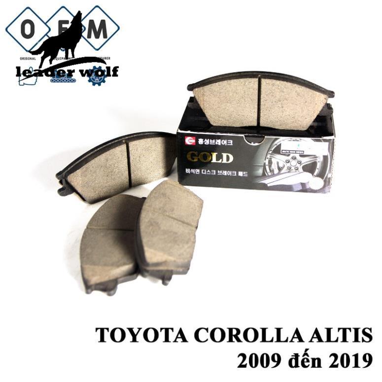 Bố thắng má phanh trước TOYOTA COROLLA ALTIS 2009 đến 2019