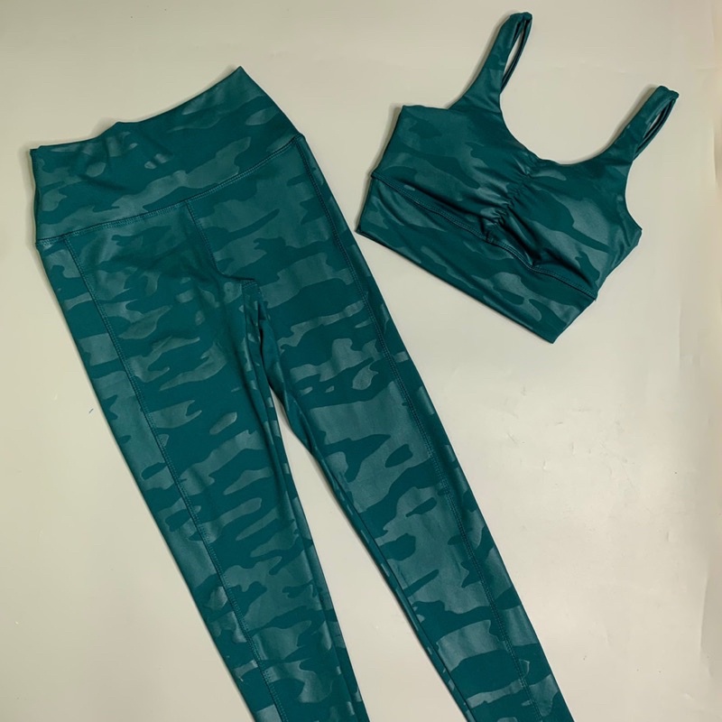 Set đồ tập gym yoga TYM thắt nơ vải cao cấp co giãn kèm mút lót S001 - TYM FASHION
