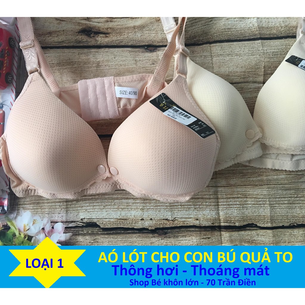 (Loại 1- Quả to) Áo lót cho con bú thông hơi Thái Lan, loại quả lớn, to