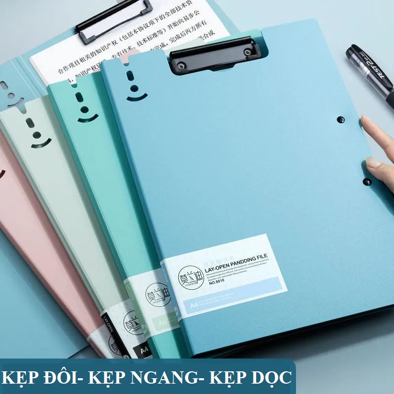 Bìa File Bảng Kẹp Tài Liệu Văn Phòng Cao Cấp Kẹp A4 A5 Kẹp Đôi Kẹp Đứng Kẹp Ngang-Bìa Trình Ký