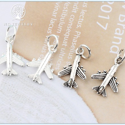 Charm bạc s925 máy bay treo - Charm bạc máy bay treo NQ Jewelry