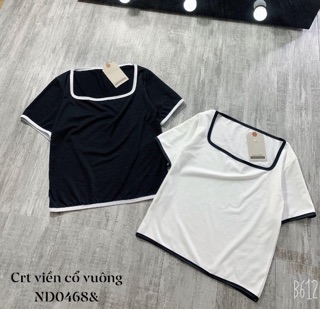 Áo crt viền cổ vuông -ND