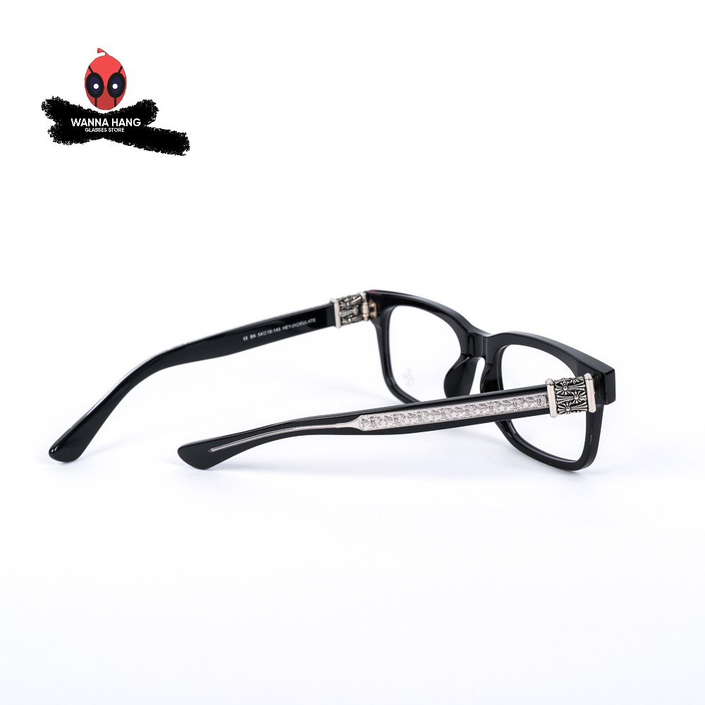 Gọng kính đẹp nam nữ nhựa Chrome Hearts cao cấp chống tia UV Wanna Hang HEYJACKULATE CH33