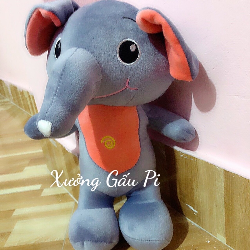 ❤️Sỉ Giá Xưởng❤️ Gấu Bông Con Voi Đứng Nhồi Bông Cao Cấp Co Dãn 4 Chiều