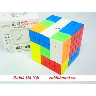 Rubik 6x6 Qiyi Wuhua V2 Stickerless Cao Cấp Rất Tốt