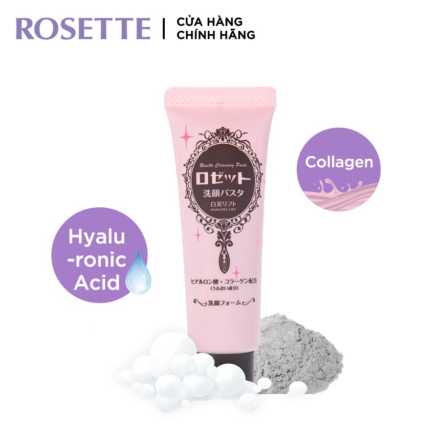Sữa Rửa Mặt Chống Lão Hóa Rosette Face Wash Pasta White Clay Lift 120g, Giá  tháng 10/2020